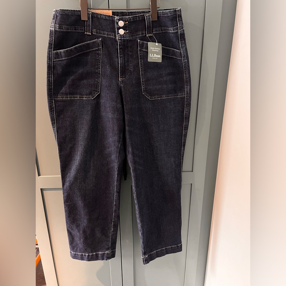 LL Bean 1912 Field Denim Ankle Utility Jean